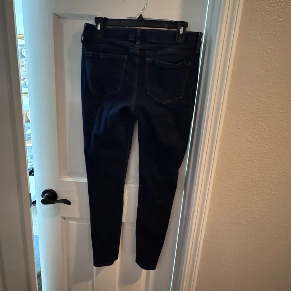 Old Navy Rockstar Mid-Rise Skinny Jeans Dark Wash Size 8‎